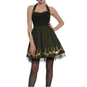 Her Universe Marvel Loki Retro Halter Dress